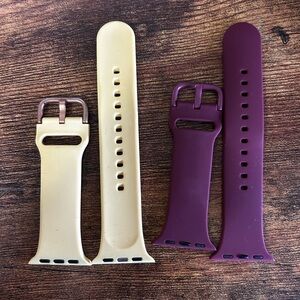 Apple Watch Bands, Yellow and Purple
